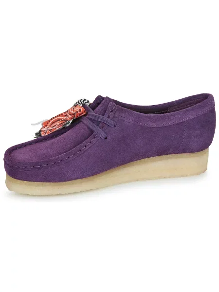 Pantofi Clarks Originals din piele violet