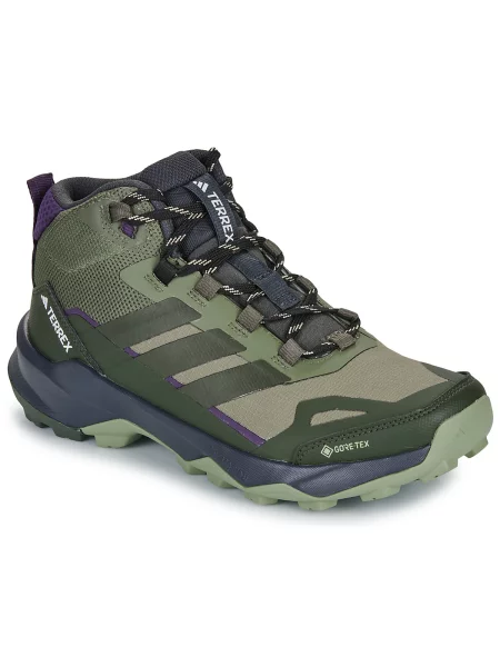 ADIDAS TERREX Kozačky SKYCHASER khaki / tmavě fialová zelené