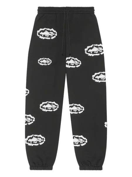 Pantaloni Corteiz alergare negru