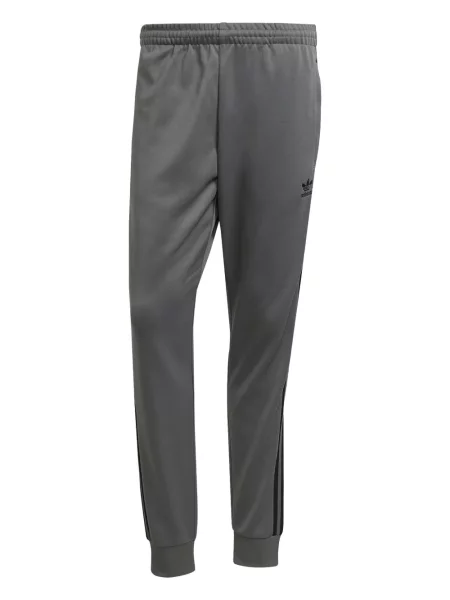 Semišové kalhoty Adidas s kapucí s kulatým výstřihem zelené