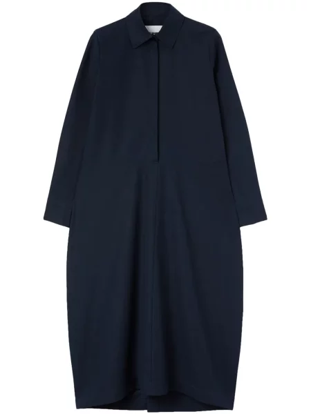 Rochie tip cămașă Jil Sander lungă albastru