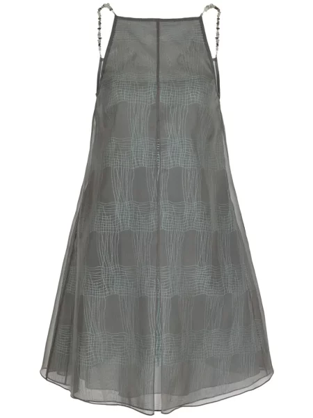 Rochie Emporio Armani transparente gri