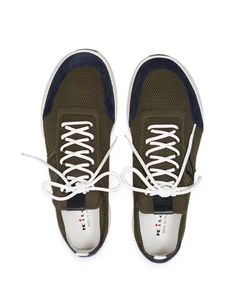 Sneakerși Kiton tricotate verde