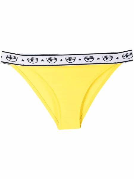 Bikini Chiara Ferragni cu autograf galben