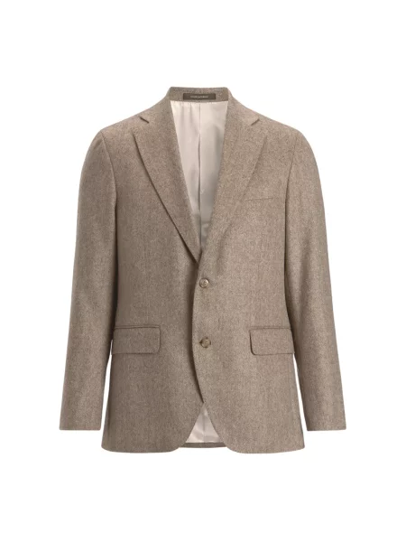 Marynarka Oscar Jacobson w jodełkę beżowa