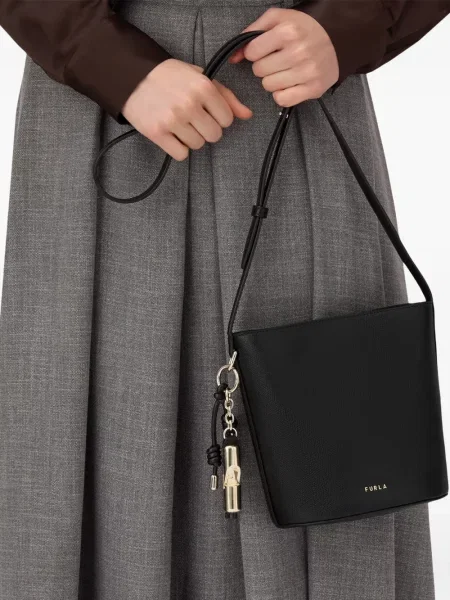 Geantă bucket Furla negru