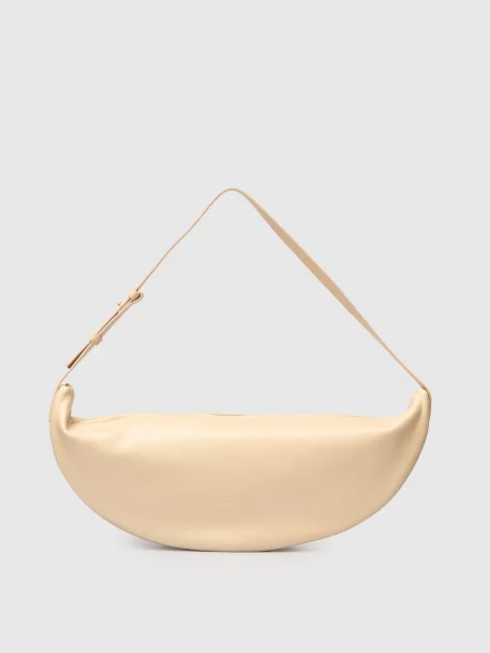 Шкіряна сумка-хобо Volta Sand Marsell бежева