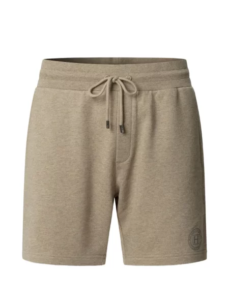 Pantaloni scurți Hackett London cu imagine cu cordon maro