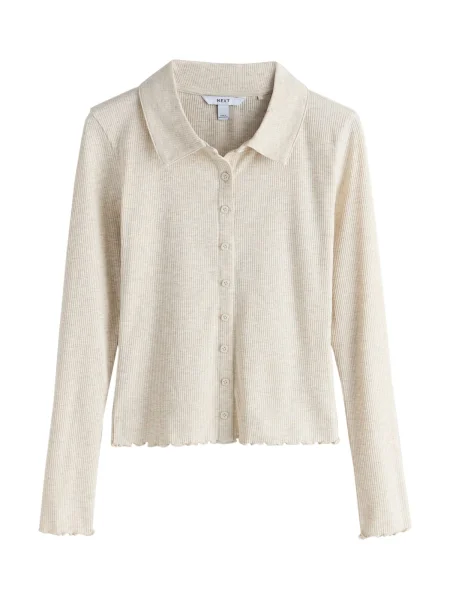 Next Geacă tricotată ecru