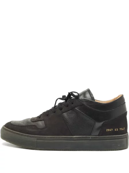 Sneakerși Common Projects din piele negru