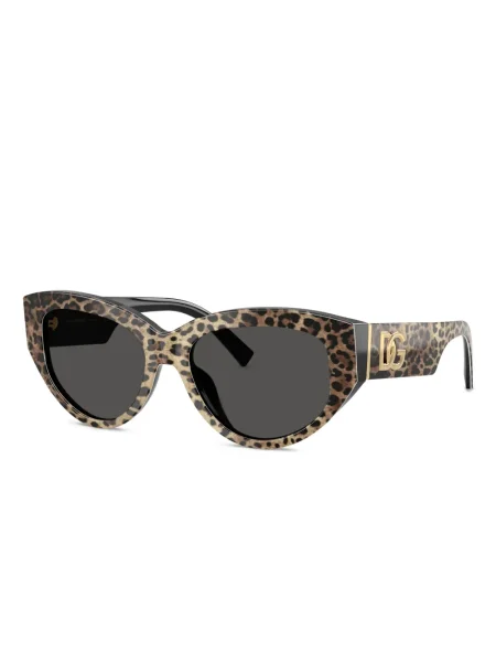 Слънчеви очила Dolce & Gabbana Eyewear с принт с леопардов принт черно