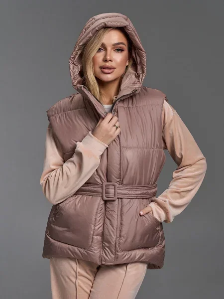 Жилет з утеплювачем ISSA Plus бежевий