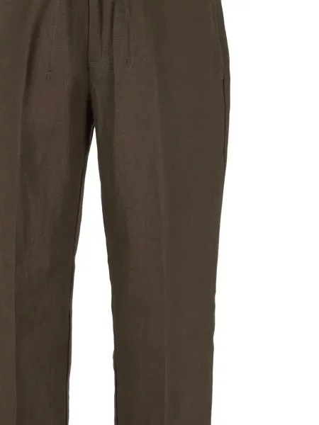 Pantaloni Michael Coal de in cu cordon maro