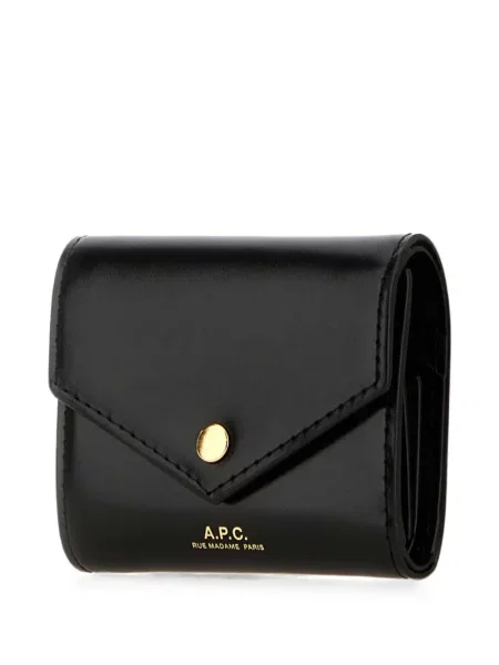Portofel A.p.c. din piele negru