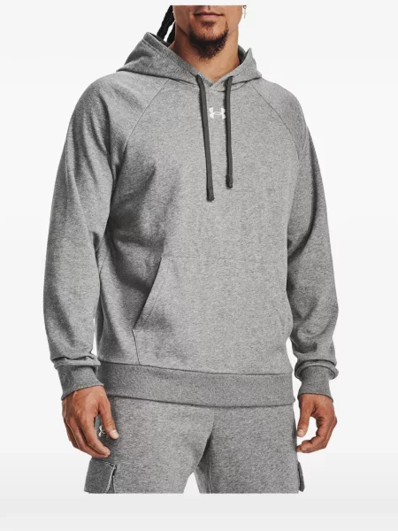 Hanorac cu glugă Under Armour din fleece gri