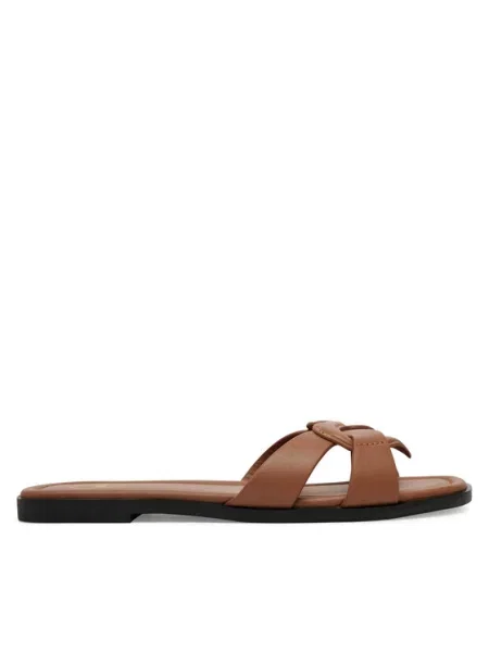 Pantofi Love Moschino cu motiv cu inimi maro