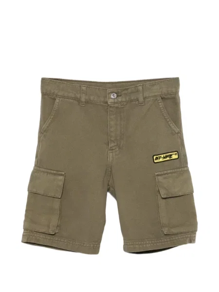 Szorty cargo dziecięce Off-white białe
