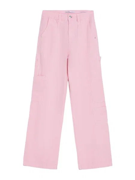 Bershka Pantaloni cu roz