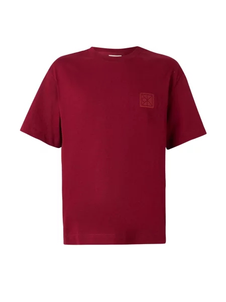 Calvin Klein Tricou burgundy roșu