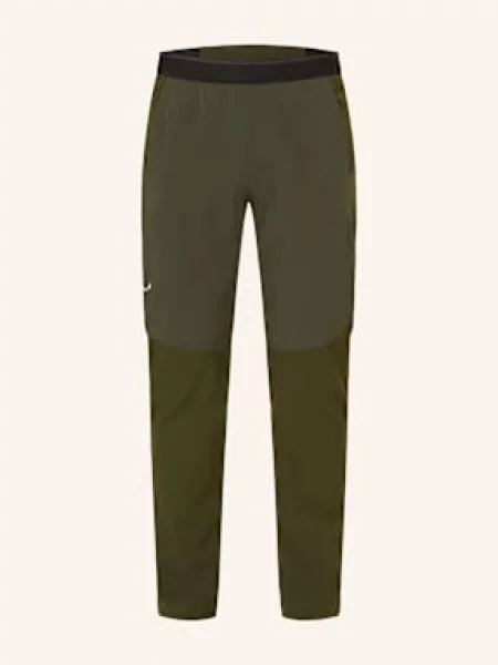 Salewa Softshellové Kalhoty Pedroc Stormwall Winter tmavě zelená