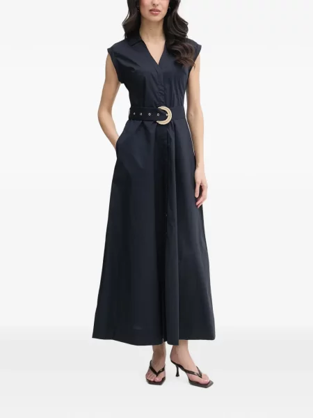 Cu centură rochie maxi Gaudi fără mâneci albastru
