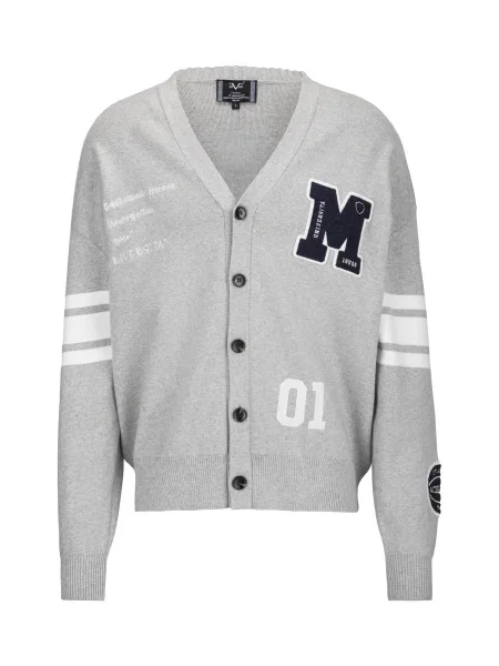 ITALIA Geacă tricotată ALDO bleumarin / amestecat gri