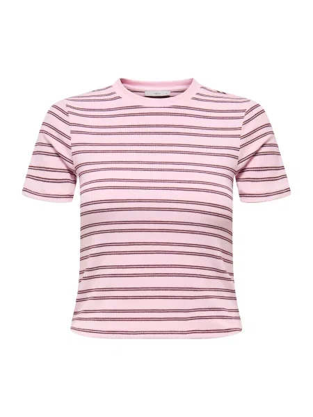 ONLY Tricou ONLLUPE roz / vin roșu
