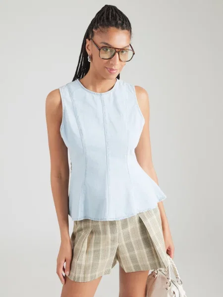TOPSHOP Top LEA svetlomodrá