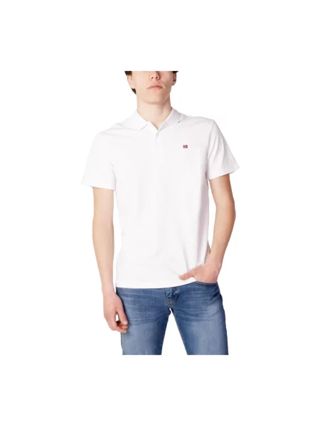 Koszulka polo Napapijri Ealis brightwhite biała