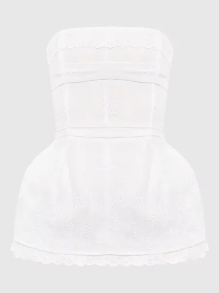 Топ з вишивкою Magda Butrym білий