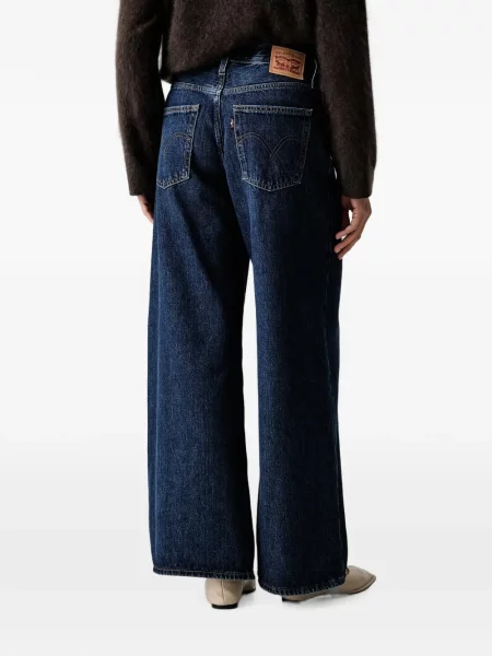 Blugi drepți Levi's® cu autograf albastru