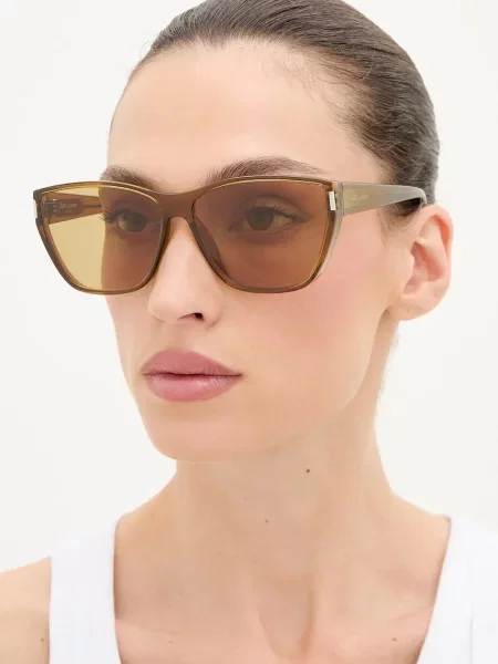 Saint Laurent ochelari de soare galben