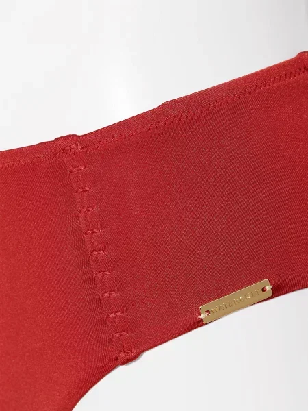 Watercult Dół Od Bikini Z Wysokim Stanem Crafted Essentials rot