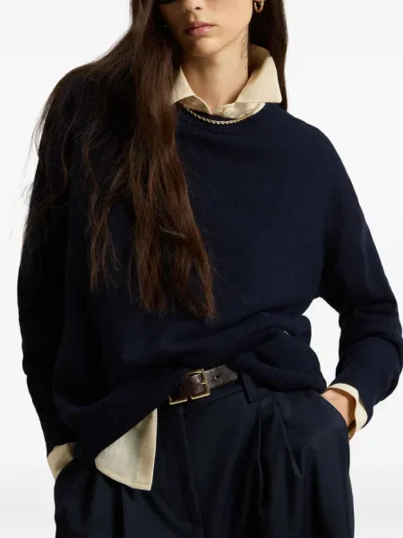 Pulover Woolrich cu decolteu rotund negru