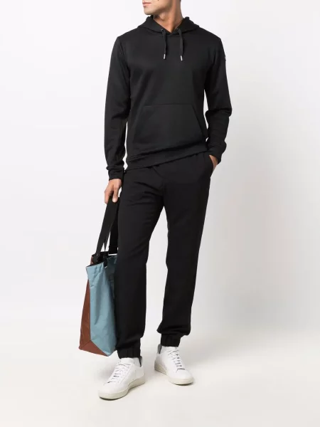 Hoodie Paul & Shark με αυτόγραφο μαύρο