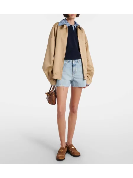 Pantaloni scurți din denim Ag Jeans albastru