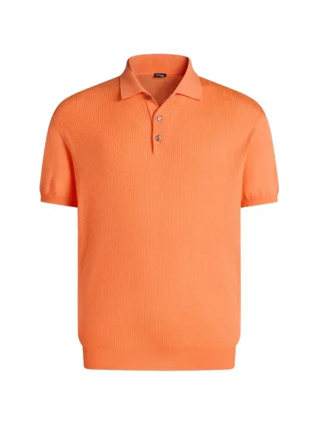 Tricou polo Kiton portocaliu