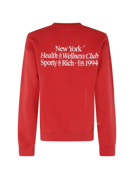 Pulover Sporty & Rich cu imagine roșu