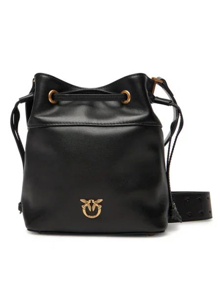 PINKO Дамска чанта Secchiello Mini Al черен