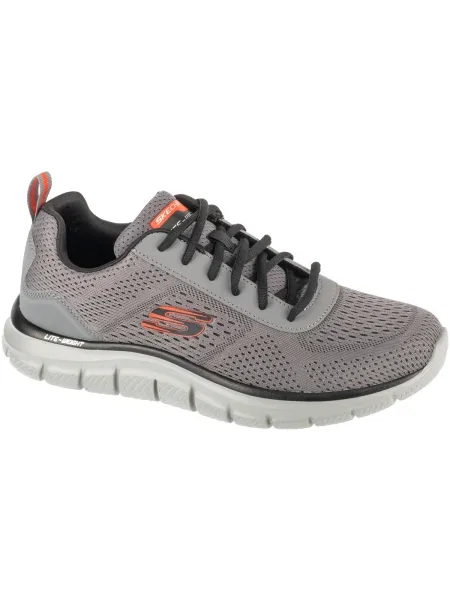 Pánske topánky Skechers Track Leshur charcoal/orange sivá