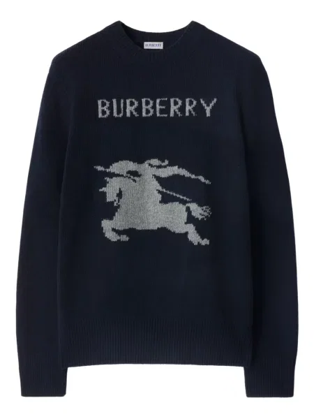 Пуловер Burberry синьо
