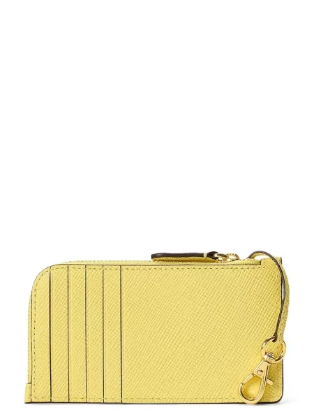 Lauren Ralph Lauren denarnica usnjena rumena