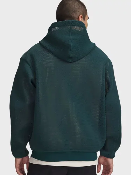 Спортивная кофта Under Armour с сеткой зеленая