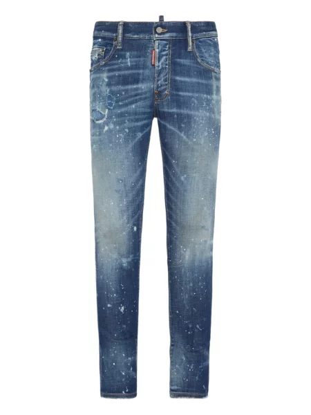 Blugi Dsquared2 zdrențuiți albastru