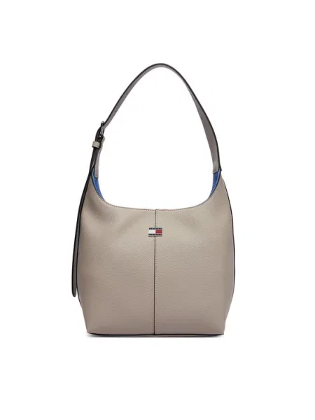 Geantă Tommy Jeans Tjw City Bucket deschis bej