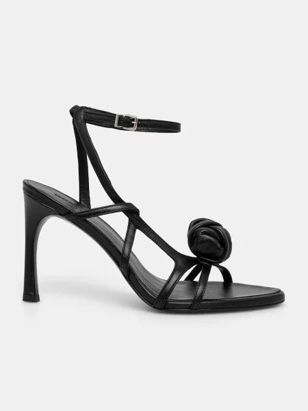 Rotate sandały skórzane czarny