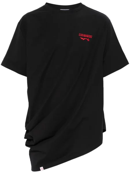 Плетена тениска Charles Jeffrey Loverboy черно