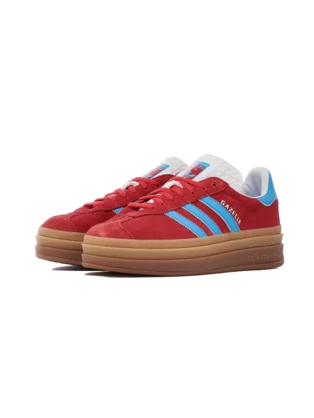 Sneakersy Adidas Gazelle zamszowe czerwone