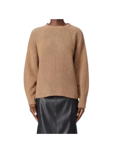 Sweter Twinset brązowy