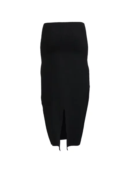Fustă midi Victoria Beckham tricotate negru